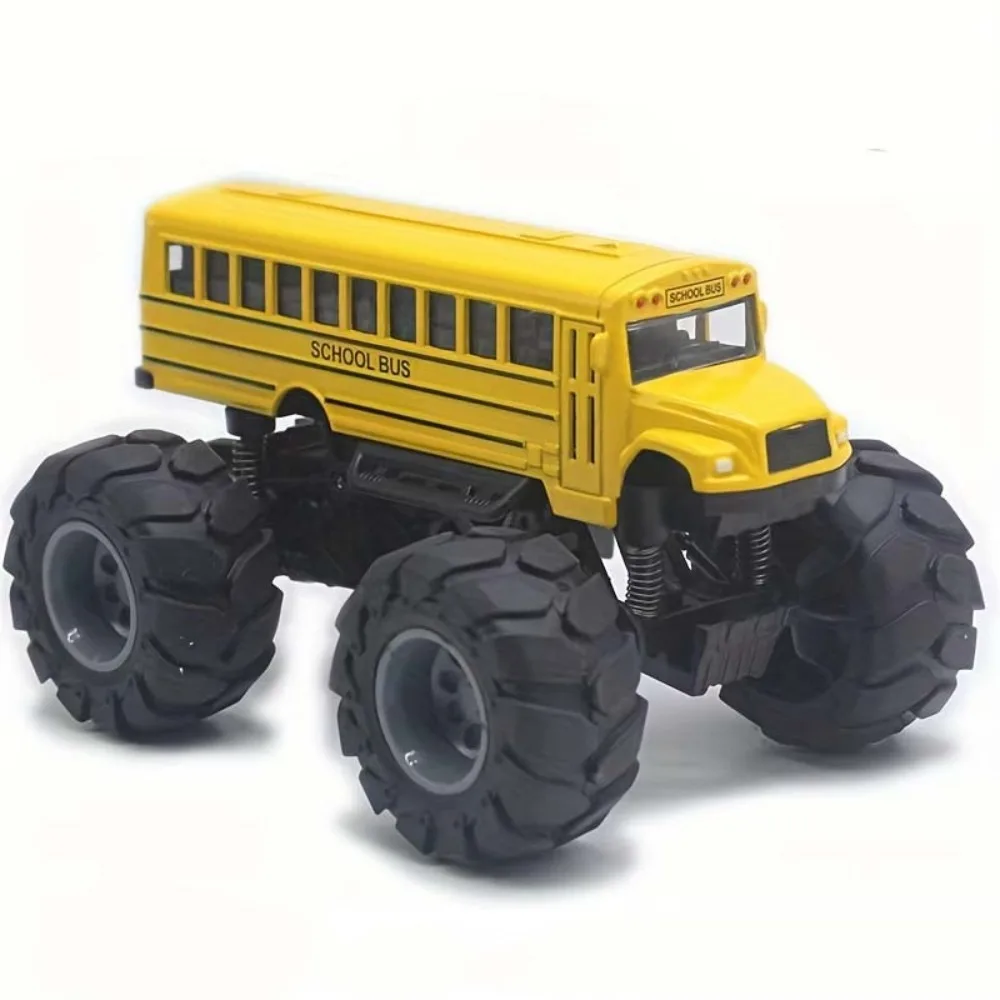 

1:43 Scale School Bus Model Die Cast Metal Simulation Pull Back Car Toy Educational Inertia Toys School Bus Vehicles Toys