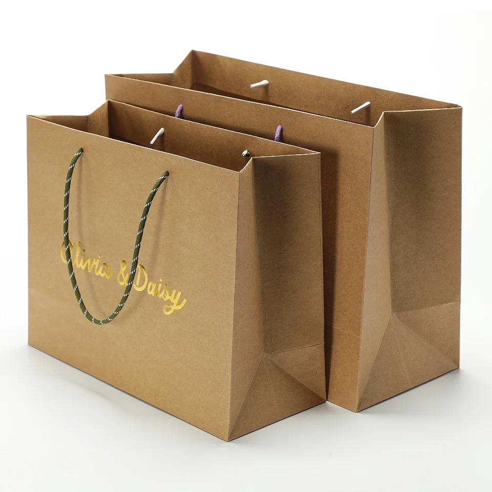 

Wholesale Custom Luxury Gift Bags with Logo Shopping Bag with Hot Stamping Paper Bags