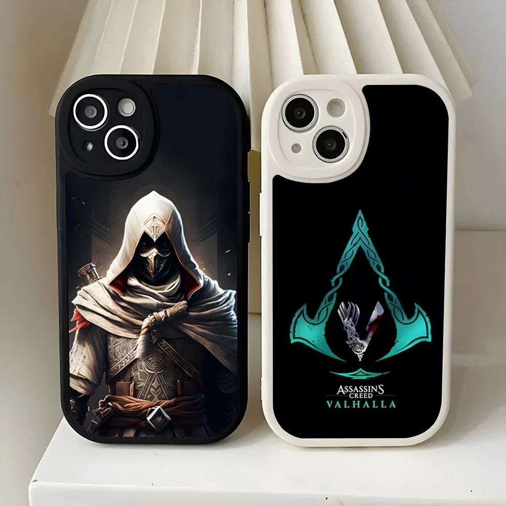 Assassins Game Creed Phone Case For 15 Pro Max Iphone 13 Pro 11 14 Plus 12 Mini X Xr Xs 7 8 Puls Se Lambskin Silicone Cover