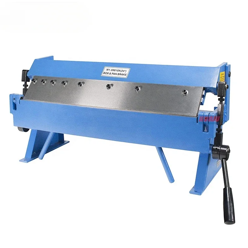 

Industrial W1.0x610A 24 Inch 20 Gauge Pan and Box Brake with Adjustable Removable Fingers Manual Folding Machine