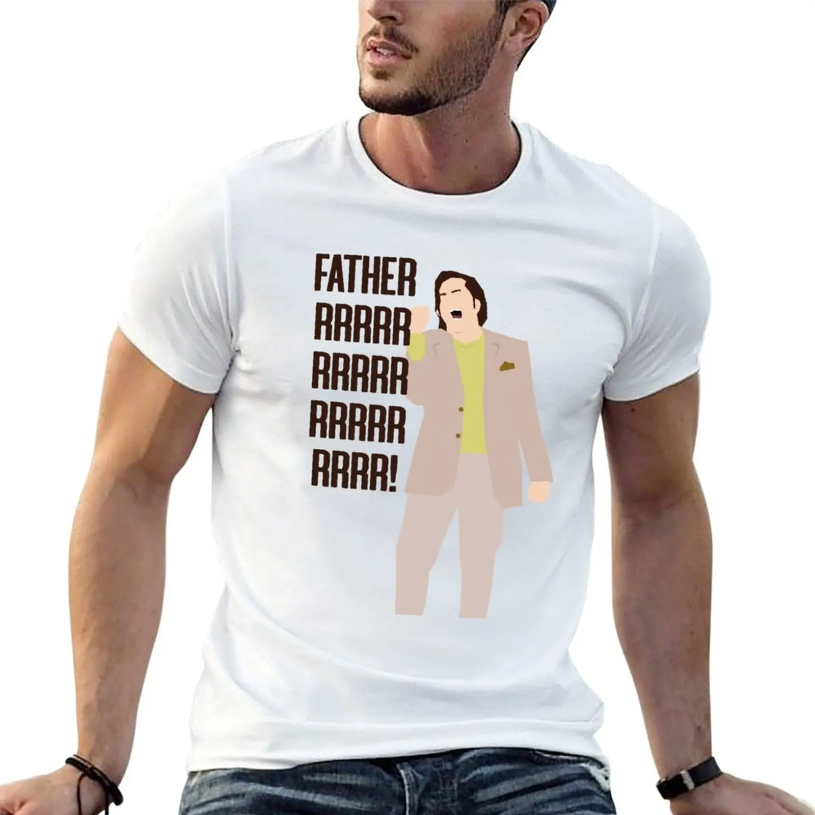 The IT Crowd Douglas Reynholm Father Artwork T-Shirt Trendy Casual Short Sleeve Shirt