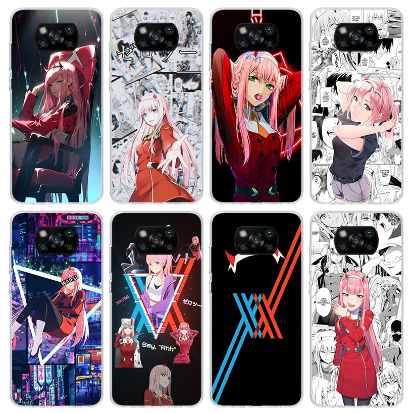 Darling In The FranXX Anime Phone Case for Xiaomi Poco X6 X5 X4 X3 Nfc F6 F5 Pro F4 Gt F3 F2 F1 M5S M4 M3 5G Soft Cover Print Fu