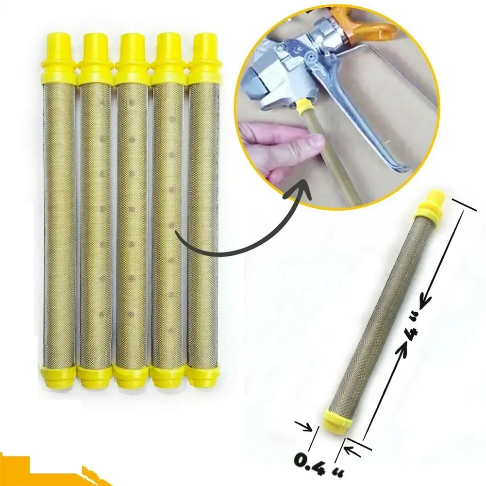 

5pcs Spray Gun Filter Spraying Machine Accessories Airless Filter Airless Paint Parts 100 Mesh Airless Paint Parts Filter