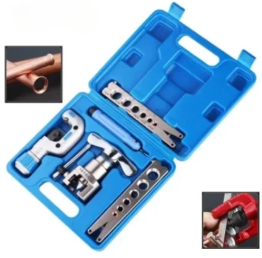 134Pipe Expander Copper Tube Flare Kit Air Conditioning Refrigerator Refrigeration Repair Metric Reamer Tool Flare Device