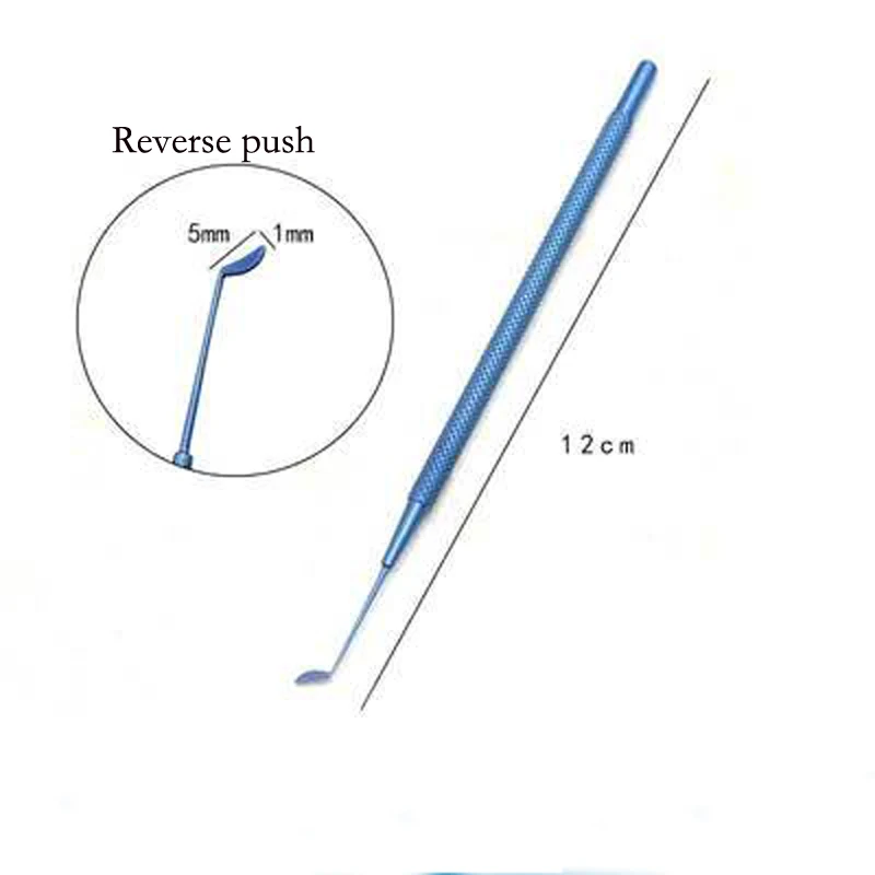 Ophthalmo logische mikro chirurgische Instrumente-Golfs tange aus Titan legierung, oberer Augenlid schaber der Hornhaut, runde Nase, Sepa vom Typ Reverse Push