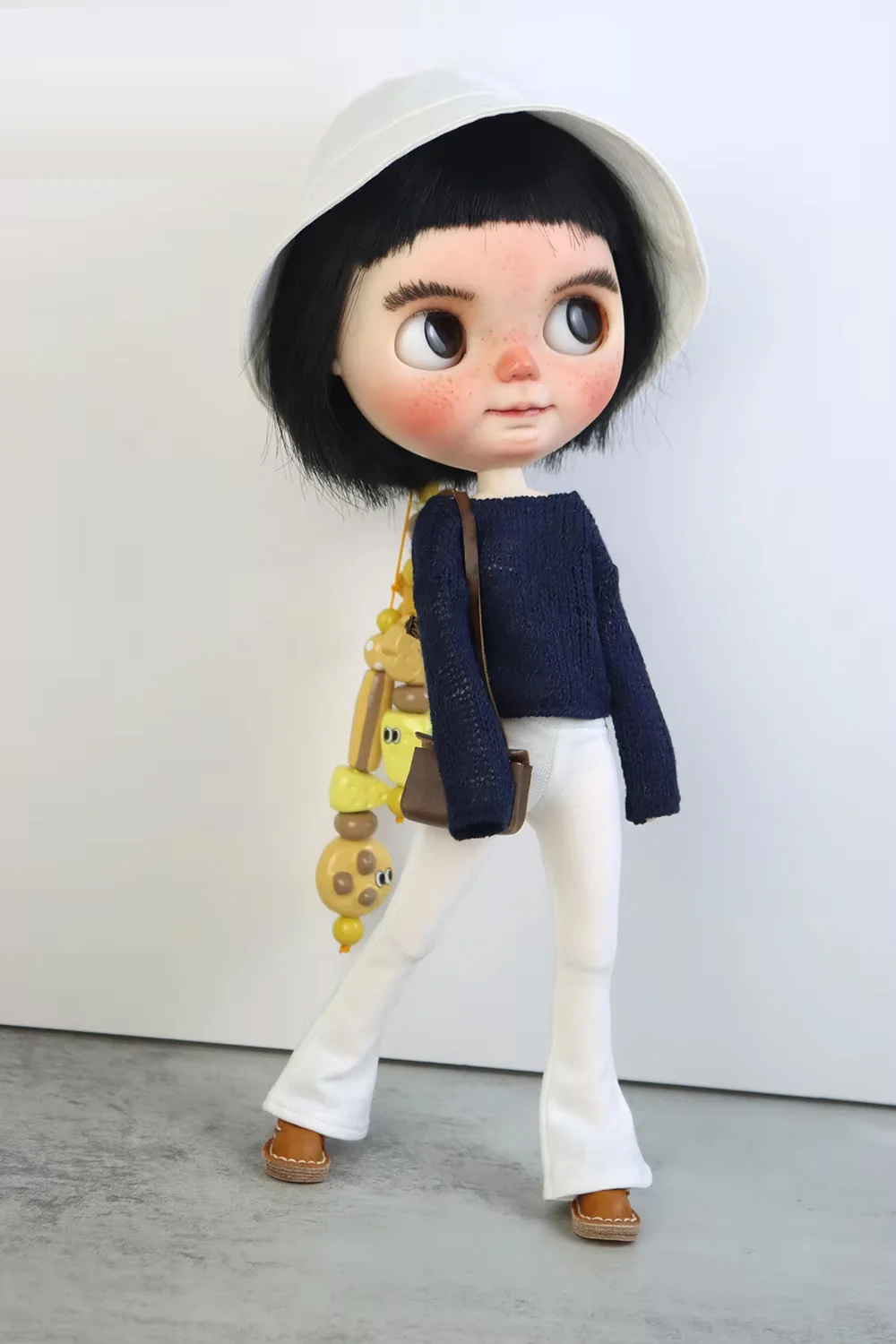 Blyth Doll Clothes Multi-Coloured Sweater Flared Pants for Azone OBitsu FR Toys Gift