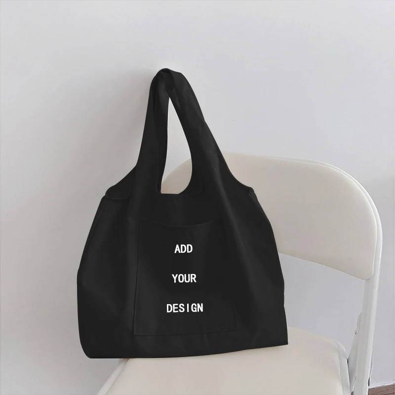 Custom Shoulder Bags Women Tote Bag with Logo Design White Shopping Bag Fashion Women Travel Canvas Bags Shoulder Bags