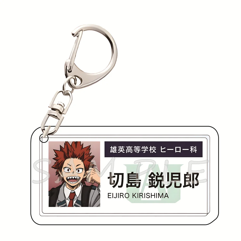 My Hero Academia 6cm Acryl-Schlüsselanhänger im UA High School Ausweis-Stil, Anime-Sammlerstück, Taschenanhänger, Auto-Schlüsselzubehör, Fan-Geschenk – Detail 12
