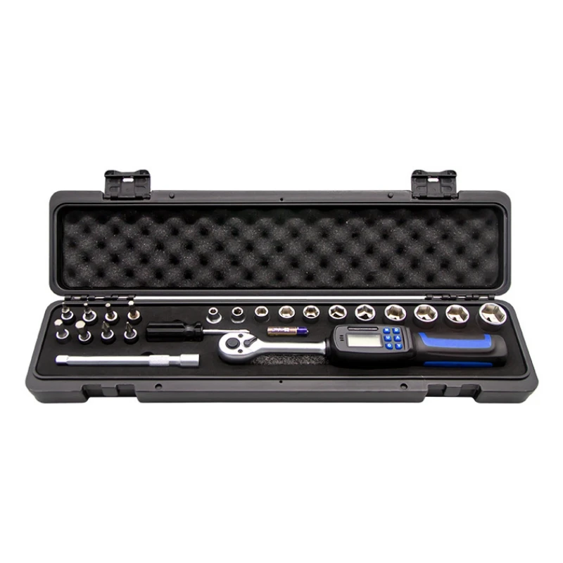 

21pcs 3/8" 3-60N.m Digital Torque Wrench Set ±2% High Accuracy Electronic Torque Wrench With Buzzer And LED Repair Tools