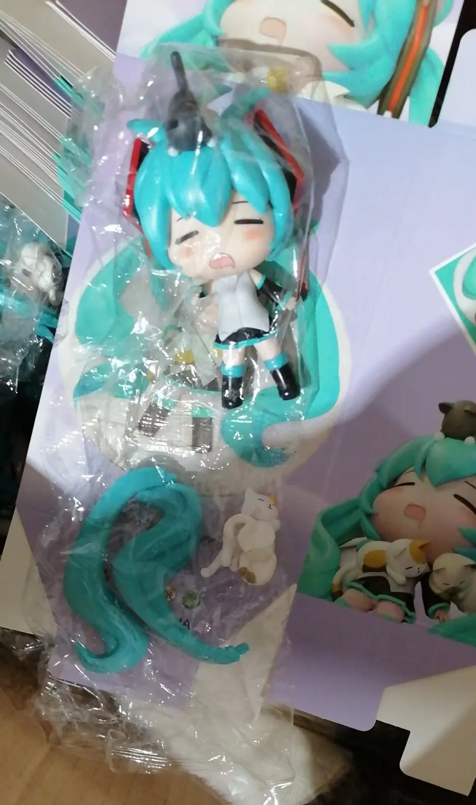 12CM Anime Hatsune Miku Figure Sleep Dream Hatsune Miku Action Figures Cute Collection Model Toy Gift