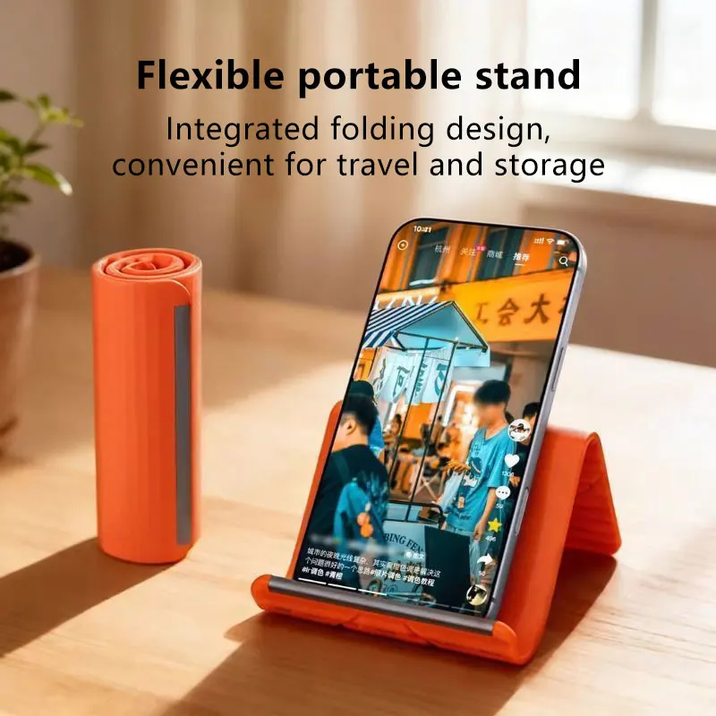 2026 Portable Silicone Mobile Phone Holder Lazy Bracket Creative Flexible Foldable Multi-Angle Adjustable Tablet Desktop Stand - view 2