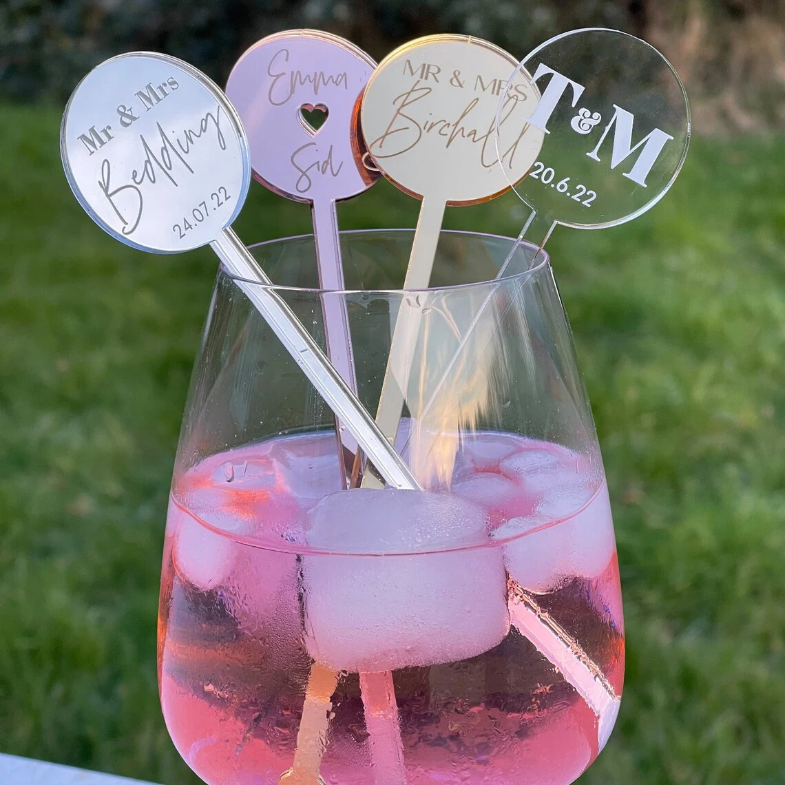 

30/50/100pcs Engraved Personalized Letter Stirrer Wedding Drink Stirrers Custom Cocktail Stirrers Custom Drink Stirrer For Party