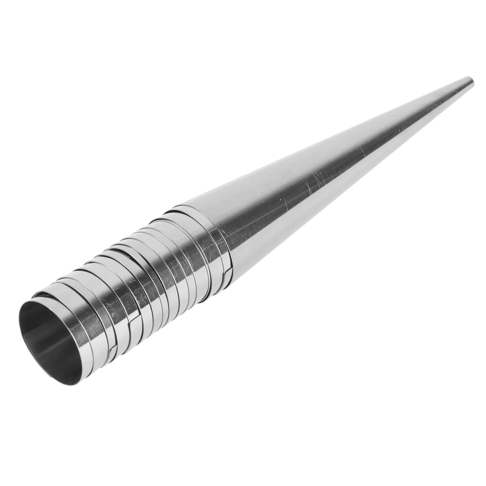 

16 Pcs Stainless Steel Large Screw Pipe Size Cannoli Tubes Conical Cream Horn Molds Baking Cones Metal Shell Cannelle Mould
