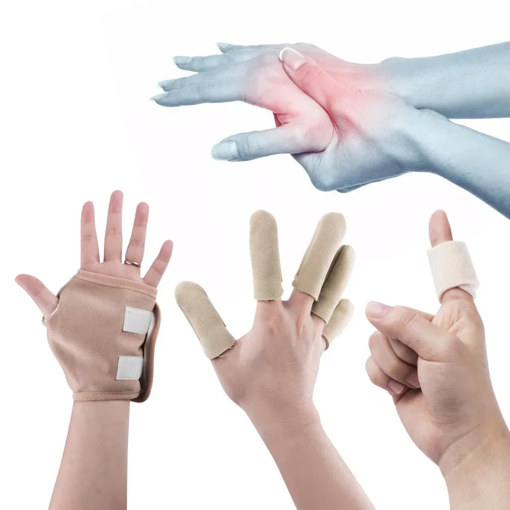 Finger Castor Oil Pack Wrap Handgelenk Castor Oil Pack Wiederverwendbare Castor Oil Pads aus Bio-Baumwolle zum Rissigen von Fingern, Arthritis und Rissen