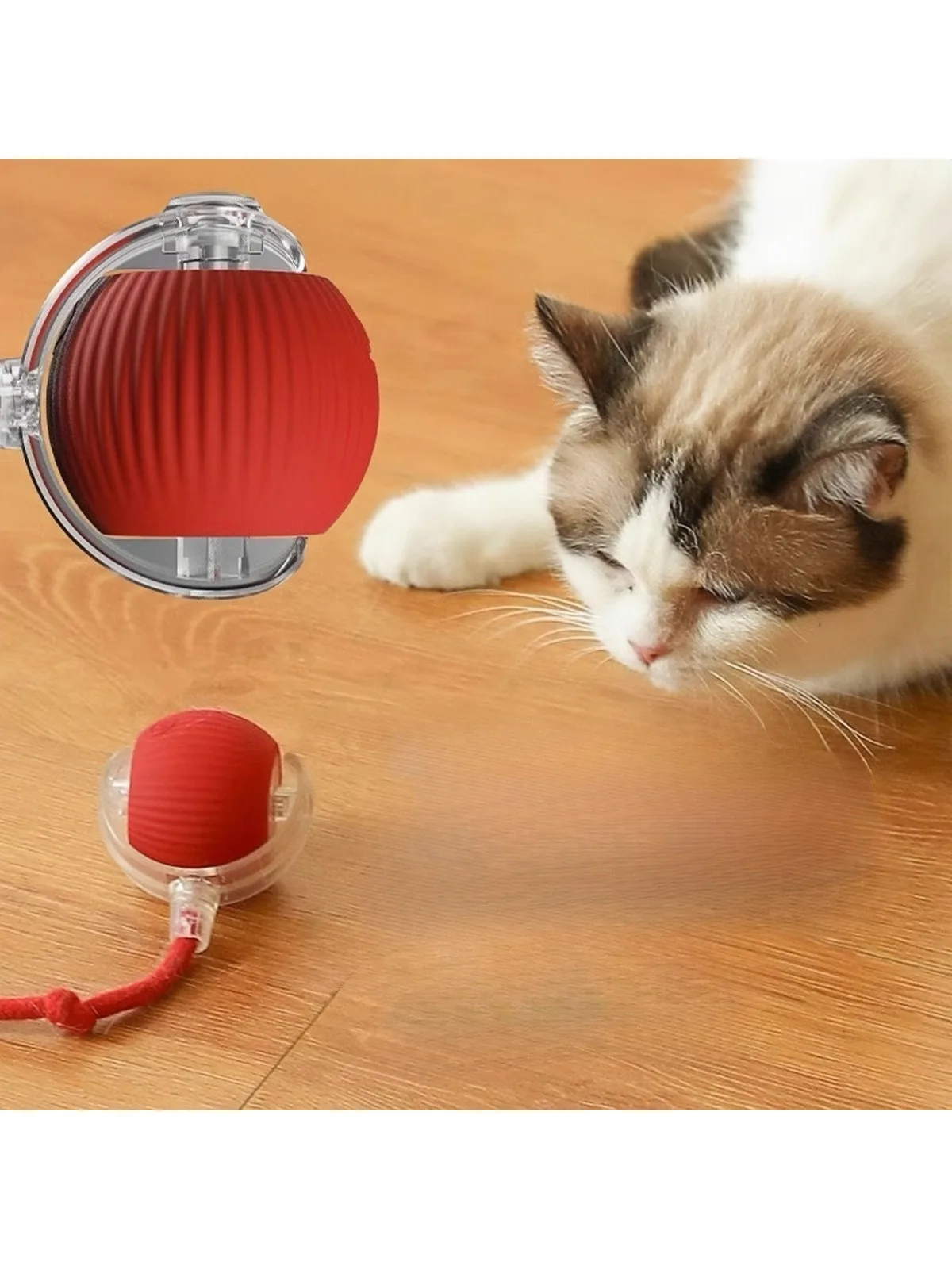 

2 pcs Cat Toy Ball Teasing Cat Rolling Ball Hair Pet Relieve Boredom Plush Teasing Cat Ball Pet Toys Interactive