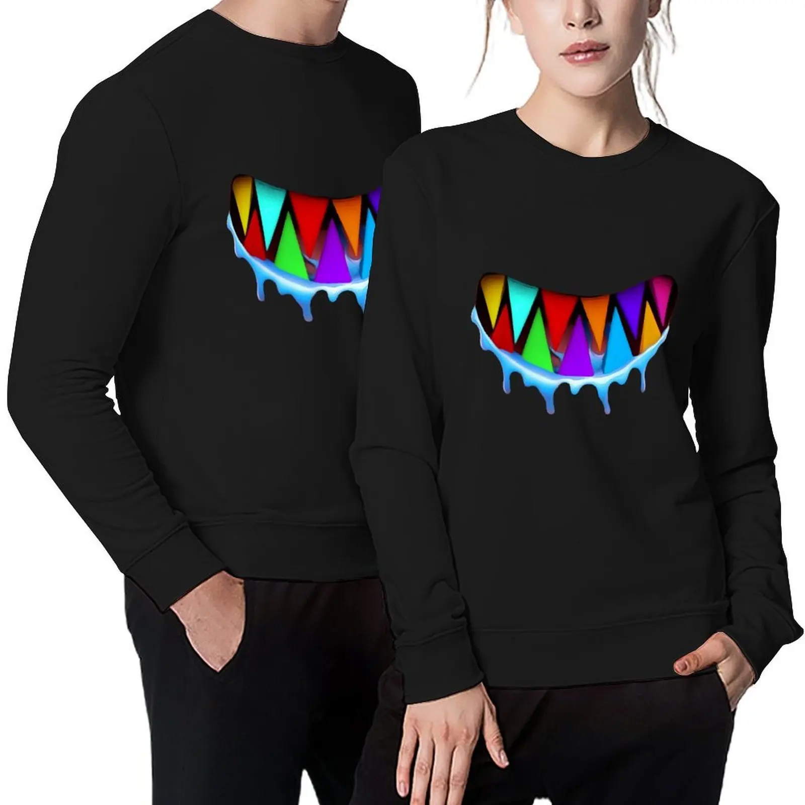

6ix9ine shark teeth colorful Pullover tracksuits tracksuit men winter clothes aesthetic clothing aesthetic sweatshirts