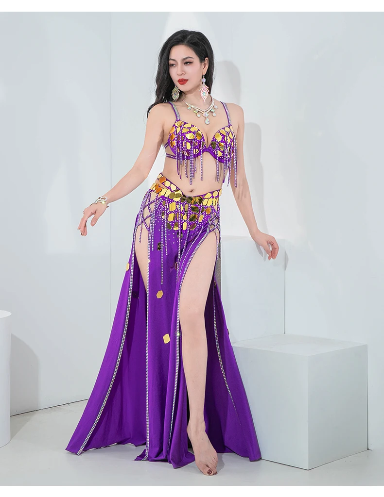 Dance Belly Dance Performance Costumes Multi-Style Encouragement Oriental Dance Performance Costumes Competition Costumes Set