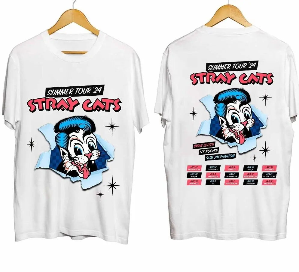 Stray Cats Summer 2024 Shirt, Stray Cats Band Shirt, Unisex Gift For Fan, Double