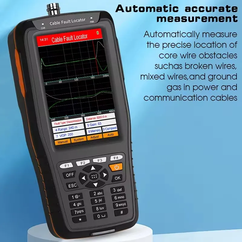 Handheld Portable Cable Fault Locator   Distance  TDR   