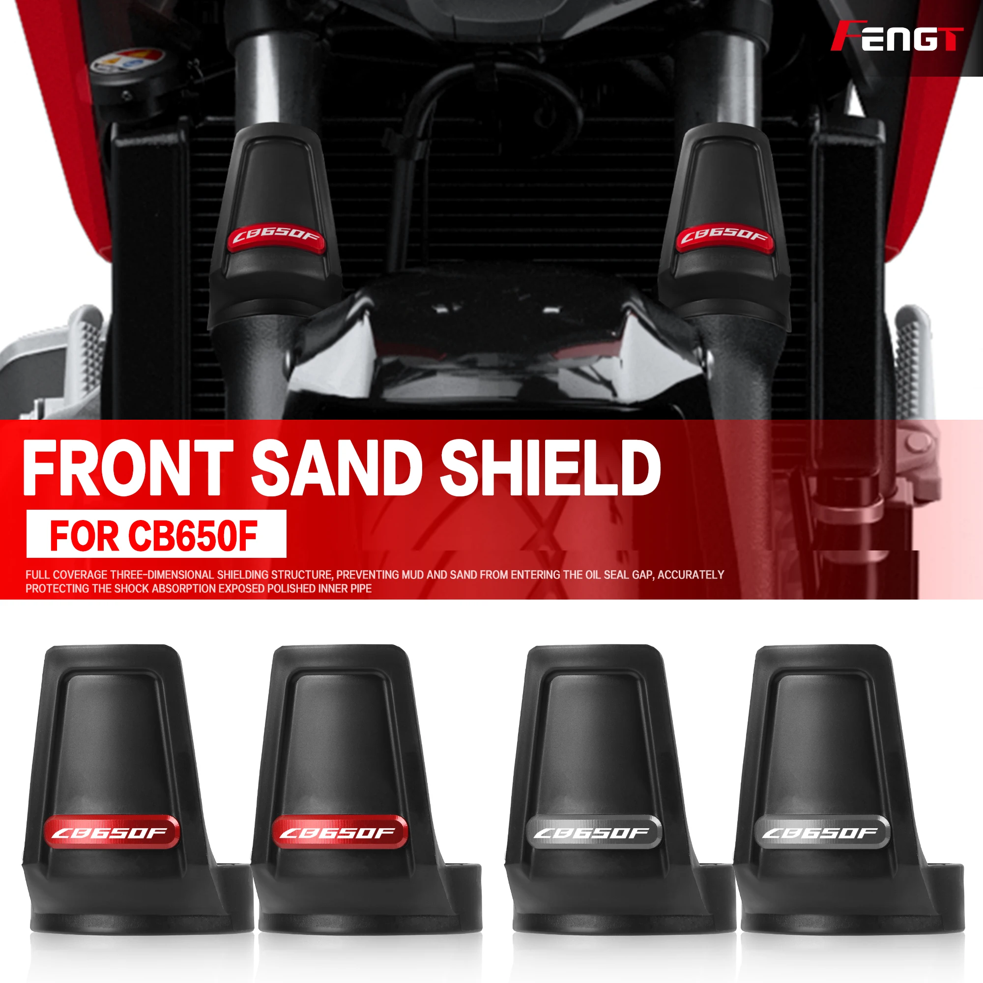 Image of FÜR HONDA CB650F CB 650F Motorrad Gabel Schutz Schock Absorbieren Schutzhülle Abdeckung Dämpfung Staub Kotflügel