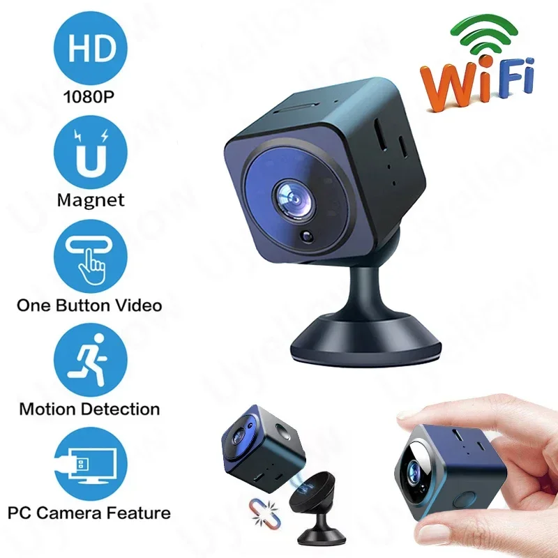 Mini Wifi Camera 1080p HD IR Night Vision Two-Way Voice Can Talk Wireless Camcorders Micro DVR DV Video Subminiature Cam Magnet