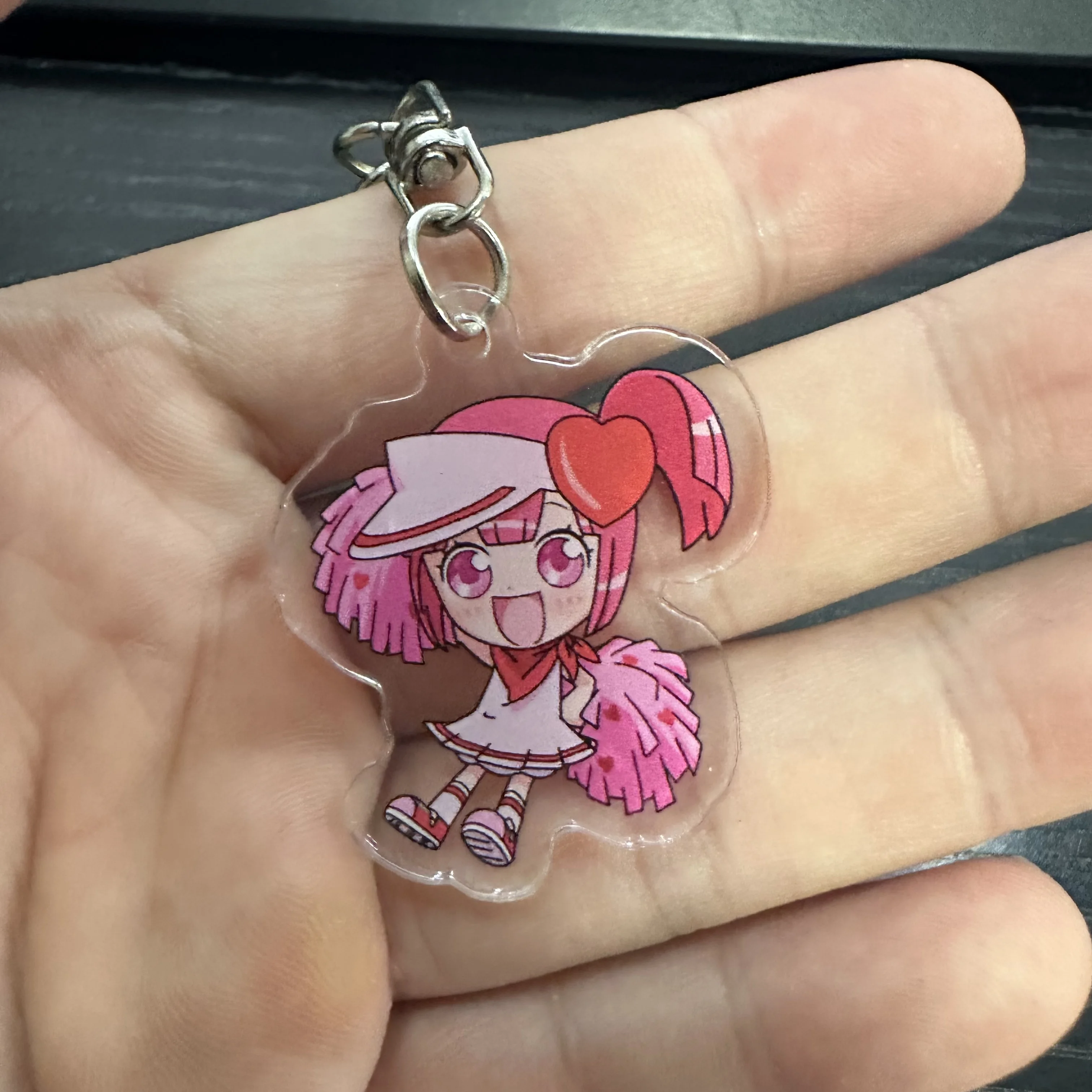 Cute Cartoon Anime Shugo Chara Figures Ran Suu Dia Cosplay Acyrlic Keychains Kawaii Bag Accessories Fans Christmas Gifts