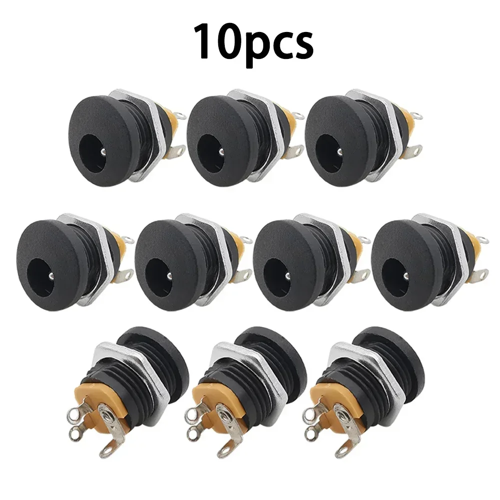 10Pcs 9V 12V DIY Gitarre Effekte Pedal Power DC Anschlüsse Buchse Stecker Jack 2,1mm DC Anschlüsse buchse Stecker Gitarre Teile