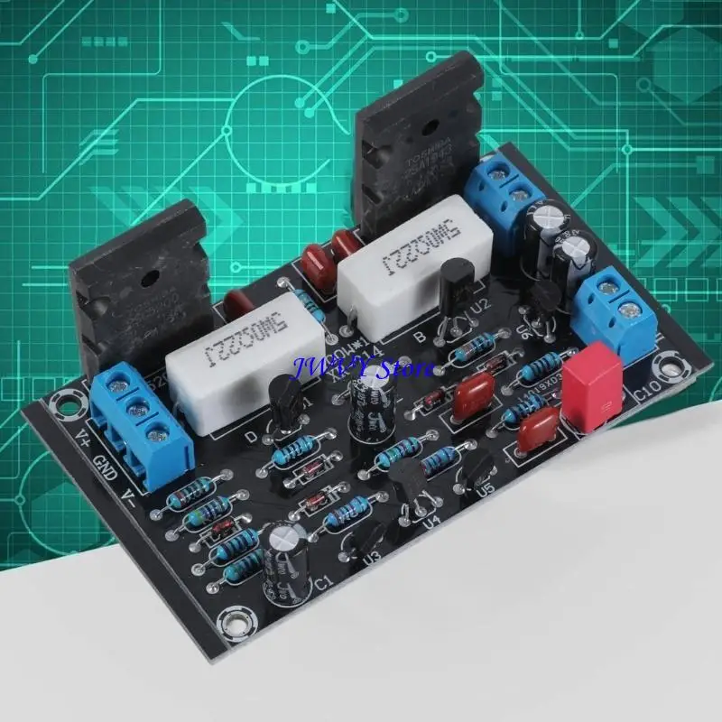 573A 2SC5200+2SA1943 DC35V 100W Stereo Tube Power Module Plate Amplifier Board