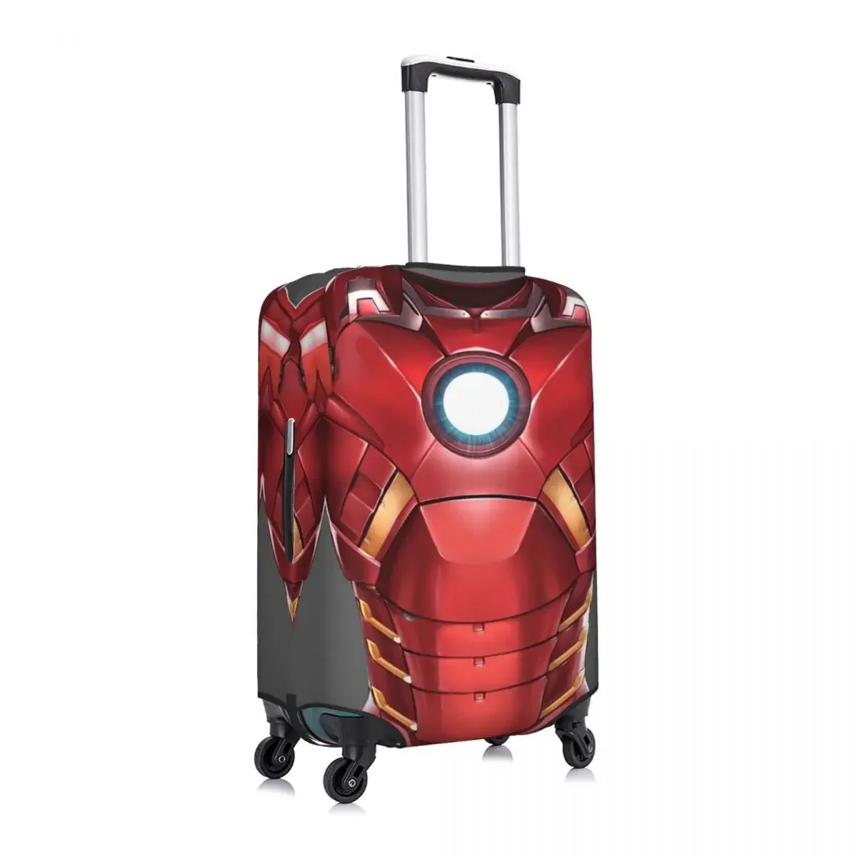 Custodia protettiva per valigia con stampa 3D Iron Man personalizzata per vacanze Anime Manga Custodia elastica per bagagli Protezione per viaggi in crociera