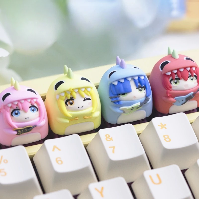 

Bocchi The Rock! Anime Keycaps for Mechanical Keyboard Caps Gotoh Hitori Kita Ikuyo DIY Custom Keycap ESC Artisan Resin Key Caps