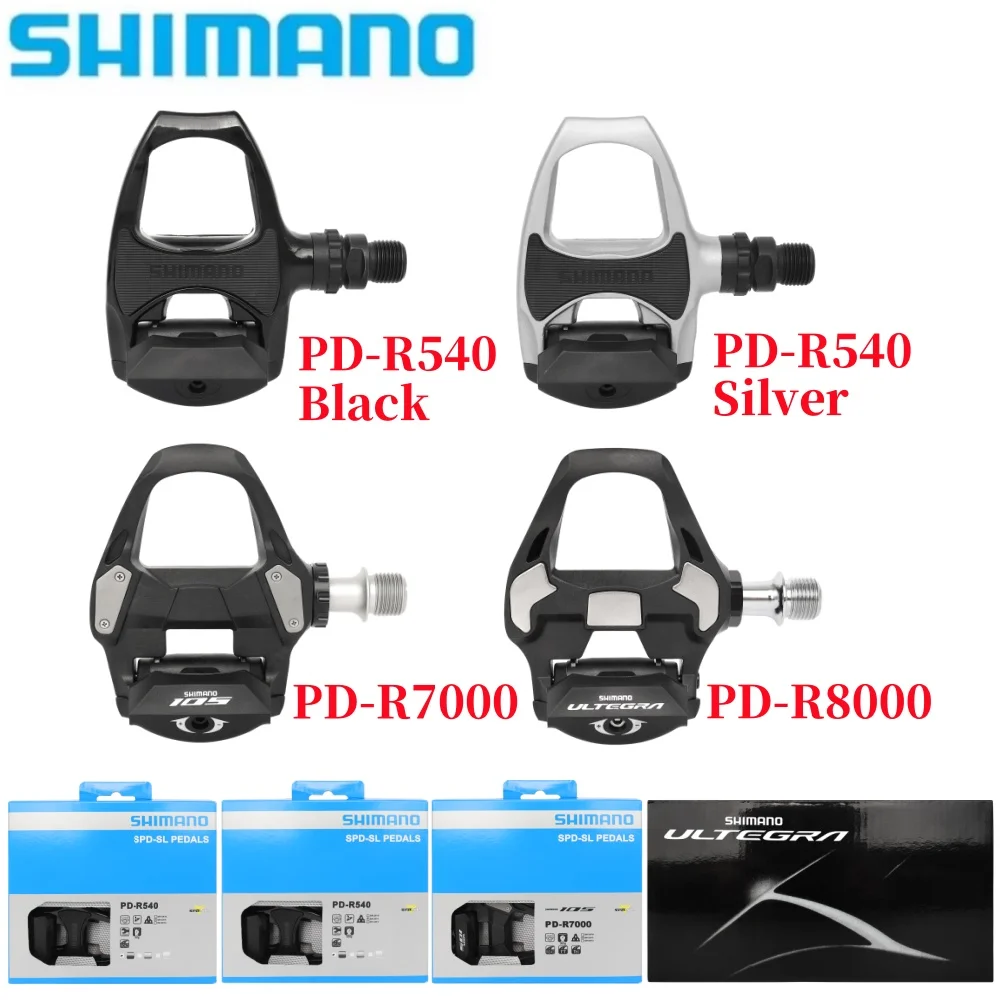 SHIMANO 105 PD-R540 R7000 R8000 Road Bike Carbon Fiber Pedals Automatic Locking Pedals SPD Pedals With SM-SH11 Cleats