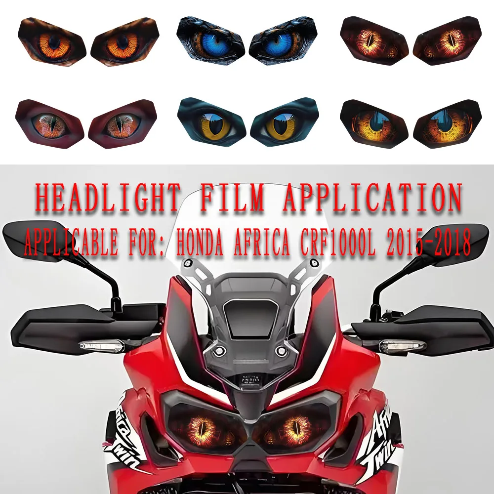 

Headlight Sticker Waterproof Motorcycle Decals for Honda Africa Twin 1000 CRF 1000 L CRF1000L Accessories 2015-2018 Stickers