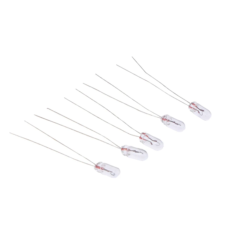 50 Pieces 3MM 12V Edison Miniature Neon Light Indicator Lamp Bulb Incandescent Filament Miniature Lamp Light Bulb
