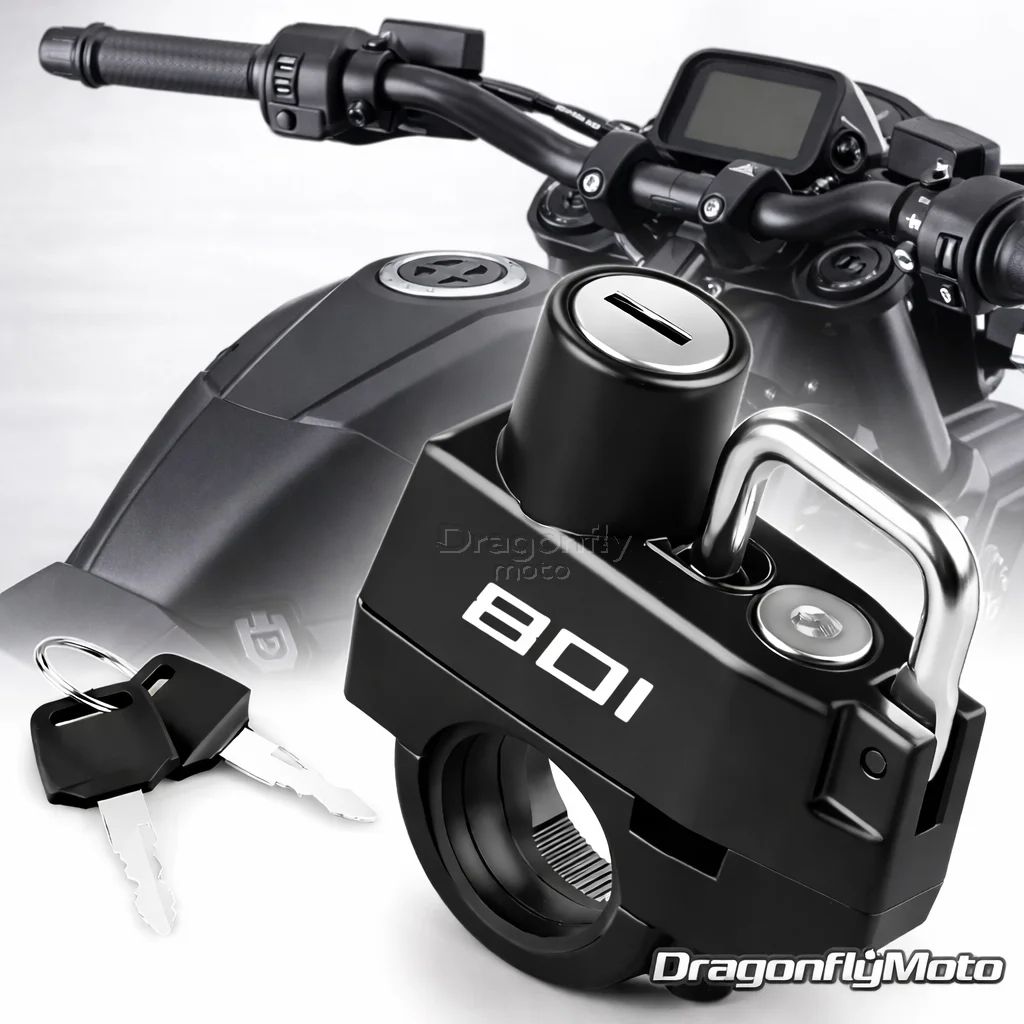 

Замок для мотоциклетного шлема для Husqvarna Vitpilen 801 Svartpilen 801, противоугонный замок для шлема, противоугонное устройство, нержавеющее.