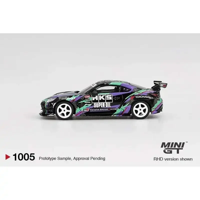 MINIGT Op Voorraad 1005 1:64 HKS Toyota GR86TYPE R 2022 Tokyo Auto Salon Diecast Auto Model Collectie Speelgoed