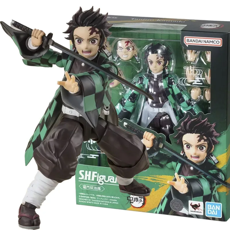 

Оригинальная фигурка Bandai S.H.Figuarts Demon Slayer Kamado Tanjirou, аниме-модель, игрушка в подарок