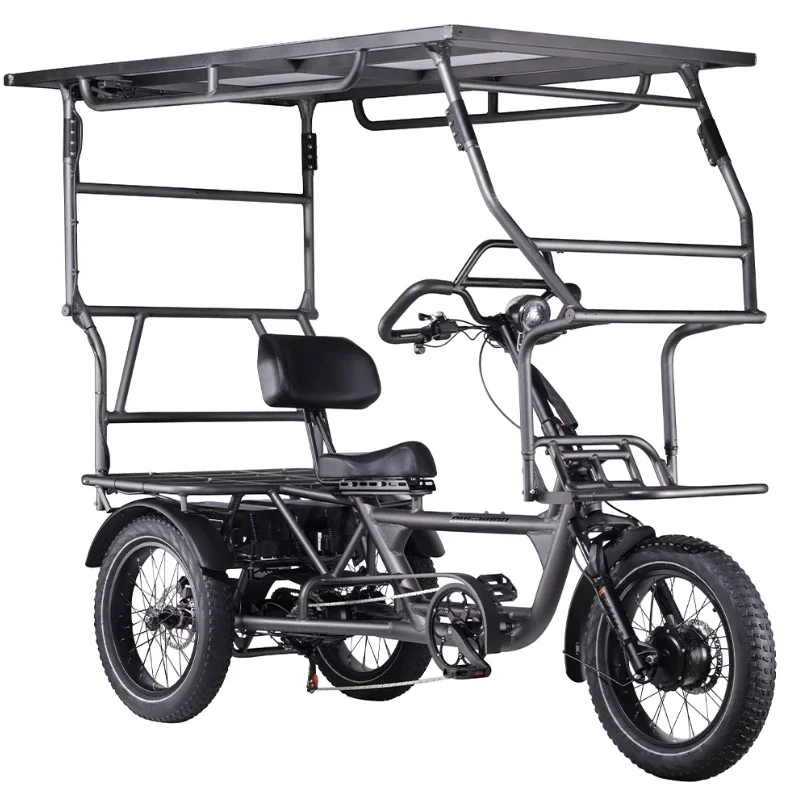 

Power three bicycles, solar energy, canopy canopy 4 00W modified windshield canopy