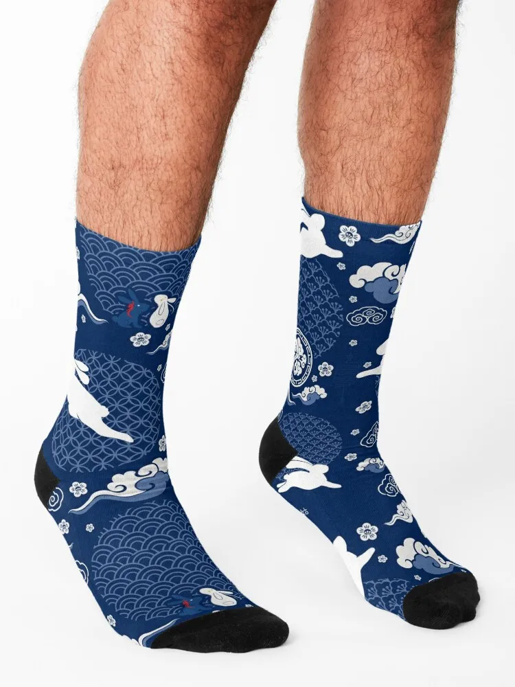 WangXian Qixi Festival Mask [SEAMLESS] Socks Children's anti slip football Stockings compression Men's Socks Luxury Women's