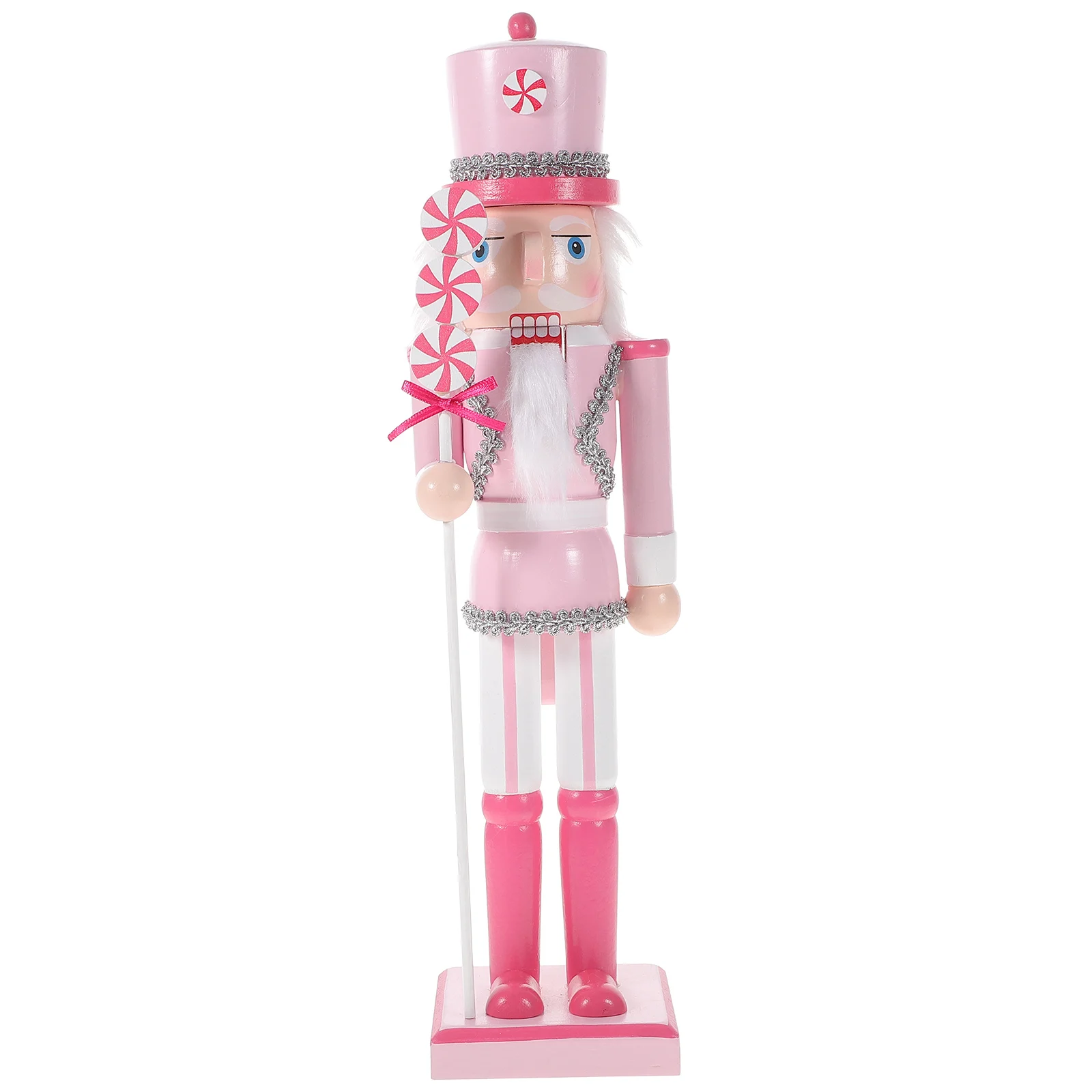 

1pc Nutcracker Miniatures Pink Series Nutcracker Puppet Ornaments Desktop Decoration Cartoons Walnuts Soldiers Band Dolls