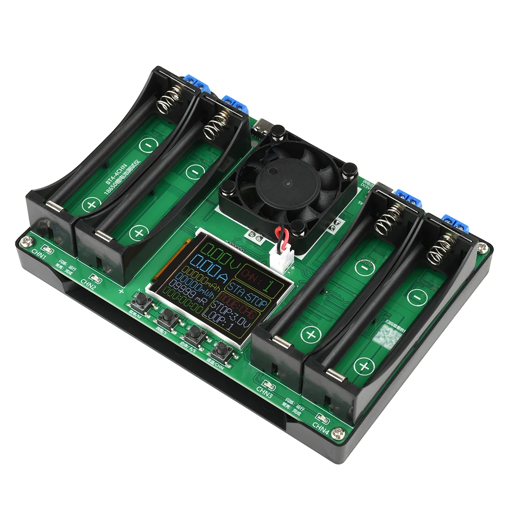 2/4/8 Channels 18650 Lithium Battery Capacity Tester MAh MWh Digital Battery Internal Resistance Tester Power Detector Module