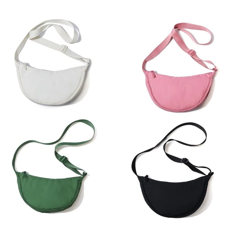 

Solid Color Womens Portable Shoulder Bag Simple Female Chest Bag Crossbody Bags