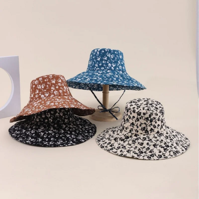 chapeu-de-pescador-casual-com-estampa-floral-chapeu-de-sol-para-mulheres-dobravel