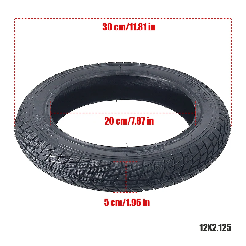 12 inch 12x2.125 inner and outer tires bicycle scooter baby stroller tires inner and outer tires 12 x 2.125 replacement parts