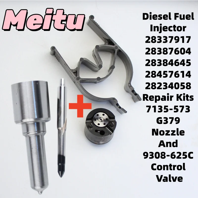 Diesel Fuel Injector 28337917 28387604 28384645 28457614 28234058 Repair Kits 7135-573 G379 Nozzle And 9308-625C Control Valve