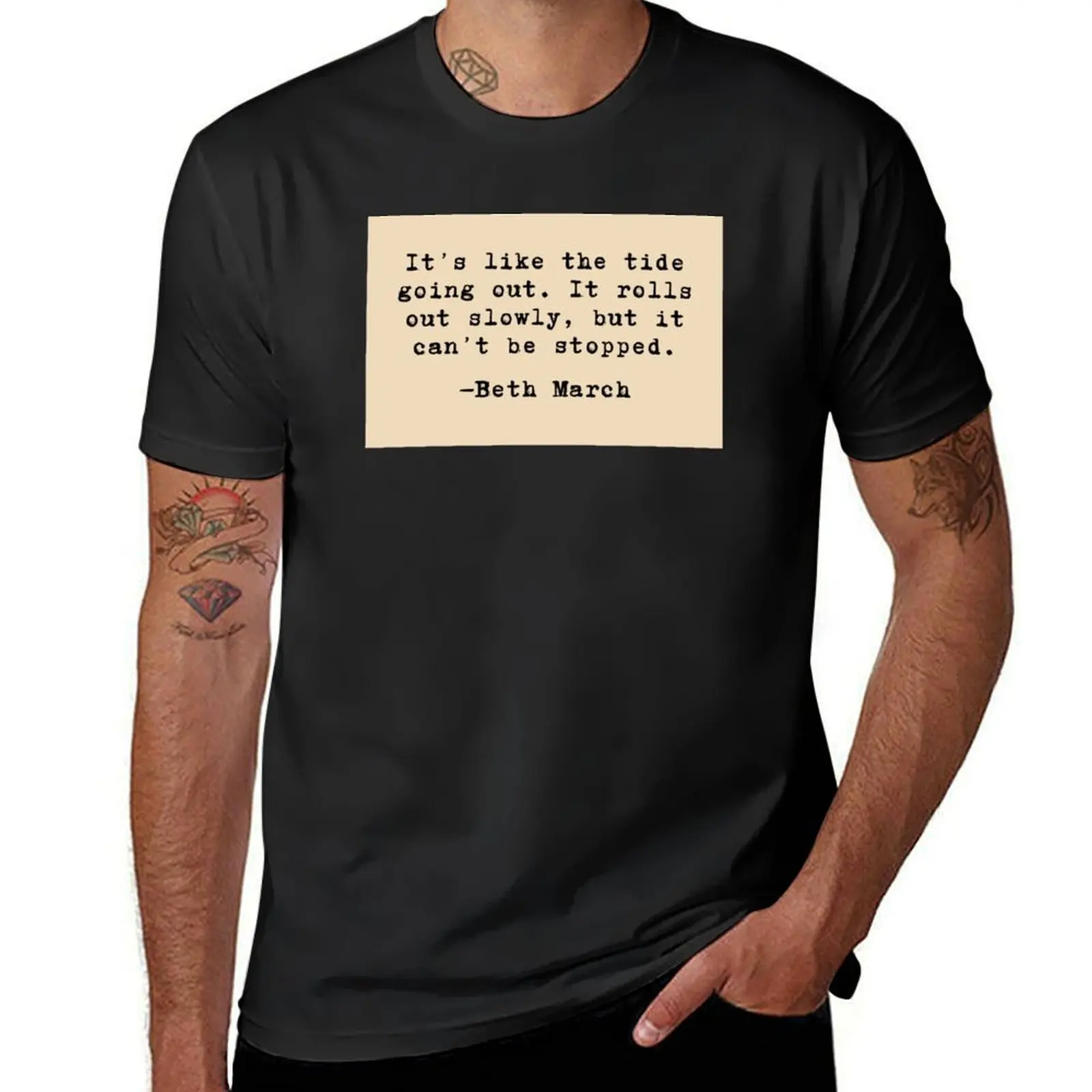 Like the tide going out - Beth March // Little Women T-Shirt oversizeds sublime workout shirts for men