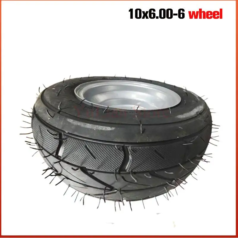 

Для электрической городской какао-шина с модификацией ступицы колеса с 3 отверстиями, аксессуары для шин для квадроциклов, колесо 10x6.00-6