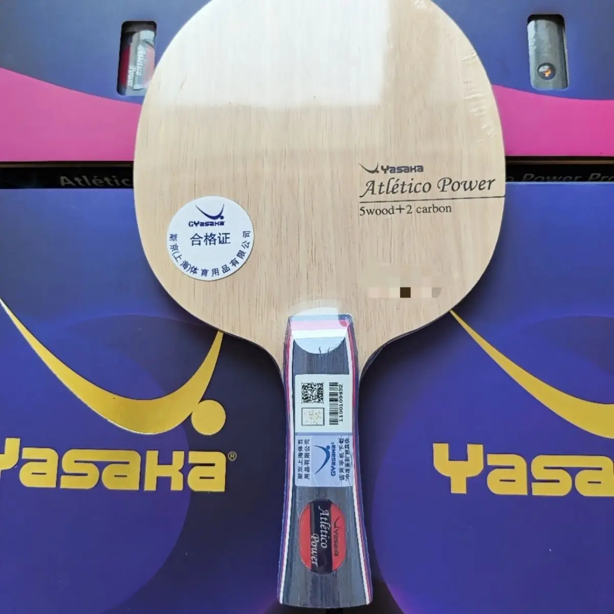 Yasaka Atletico Table Tennis Blade Carbon Fiber Power Speed Balance Ping Pong Racket Original Internal External Ping Pong Paddle