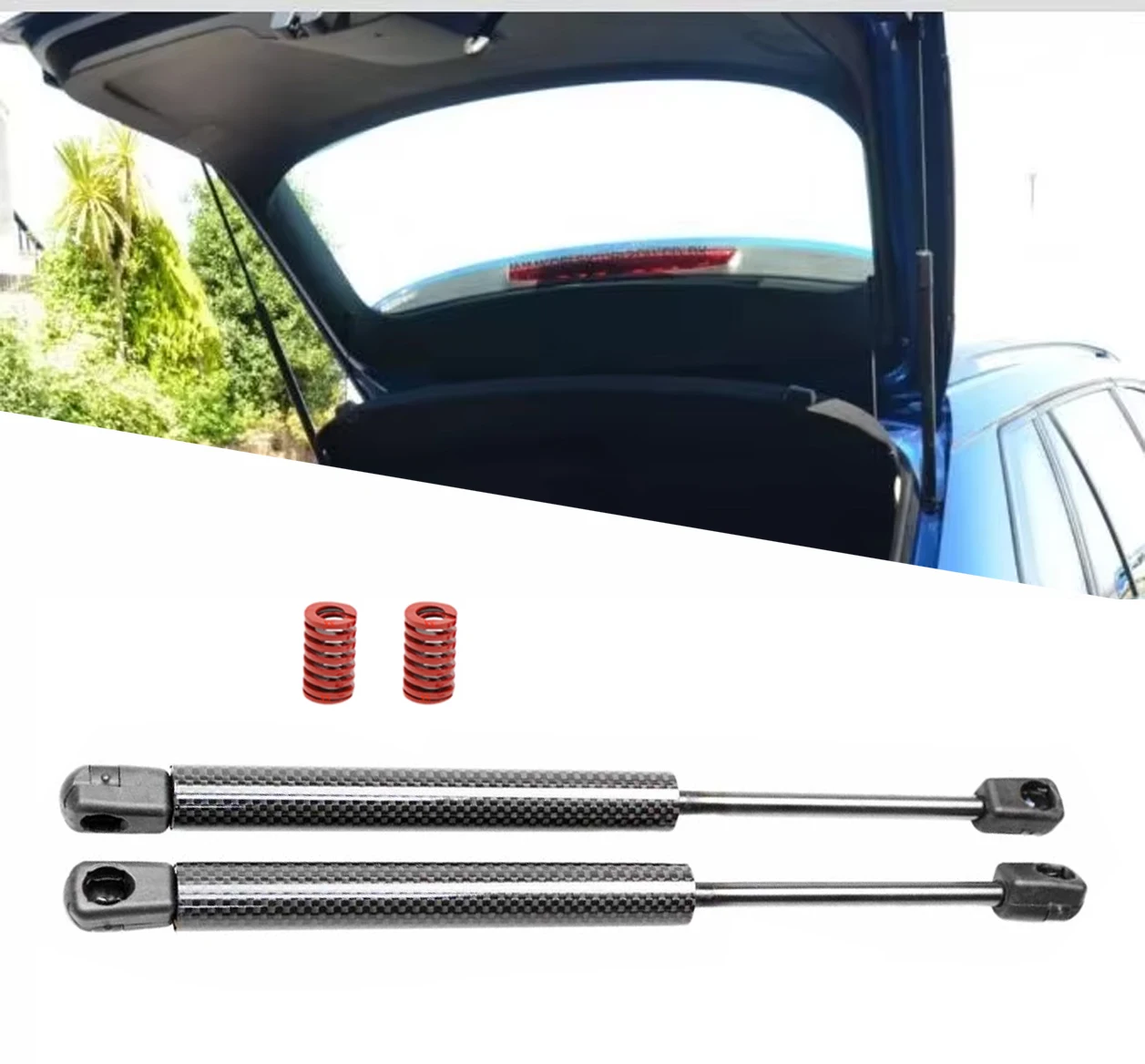 Rear Tailgate Auto Struts With Spring For Skoda Kamiq Mk1 (NW4) SUV 2019-present Trunk Boot Lift Support Shock Absorber Damper