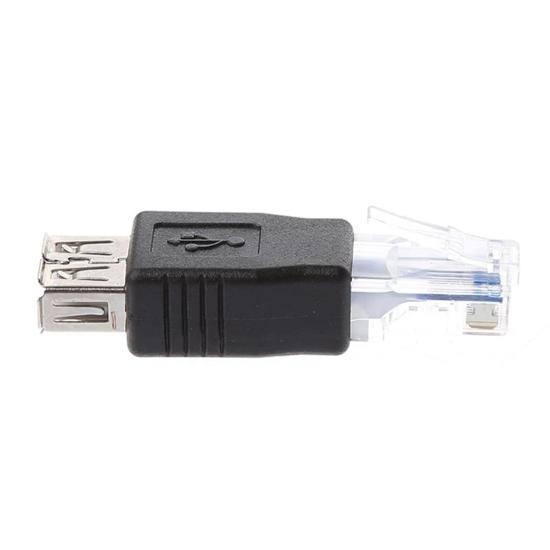 F68C 2PCS USB -тип A A Ethernet Internet RJ45 мужской конвертер конвертер разъект Адапт
