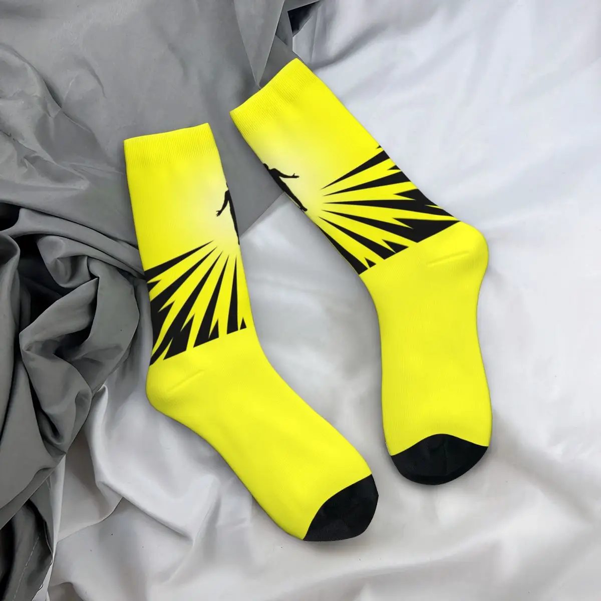 Metallicased Socks band Funny Stockings Winter Anti Skid Men's Socks Soft Graphic Outdoor Sports Socks